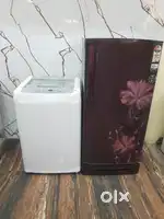 Godrej latest flower model refrigerator & lg turbodrum washing machine