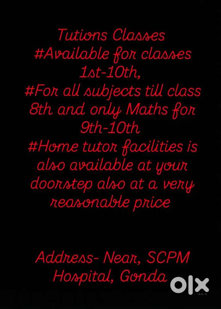 Tution Classes for classes 1st-10th