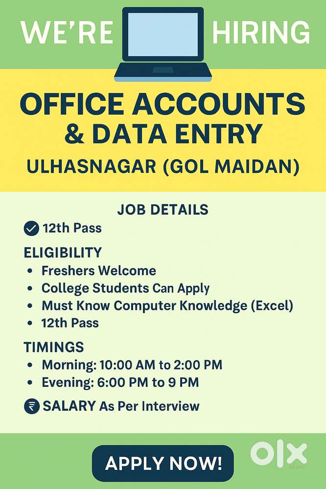 Office Accounts & Data Entry Assistant