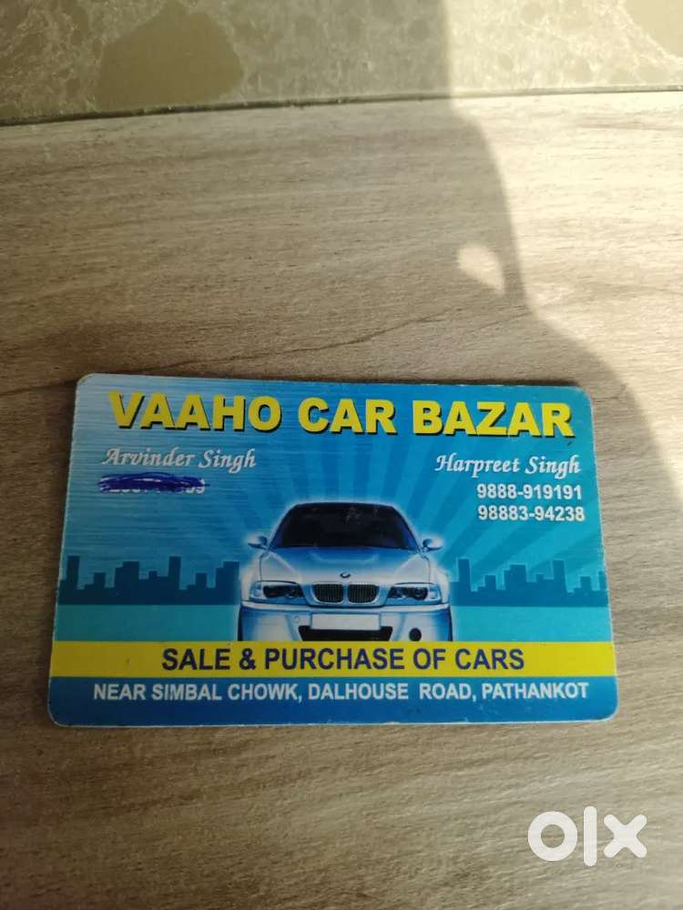 Sale and purchase of old cars at showroom