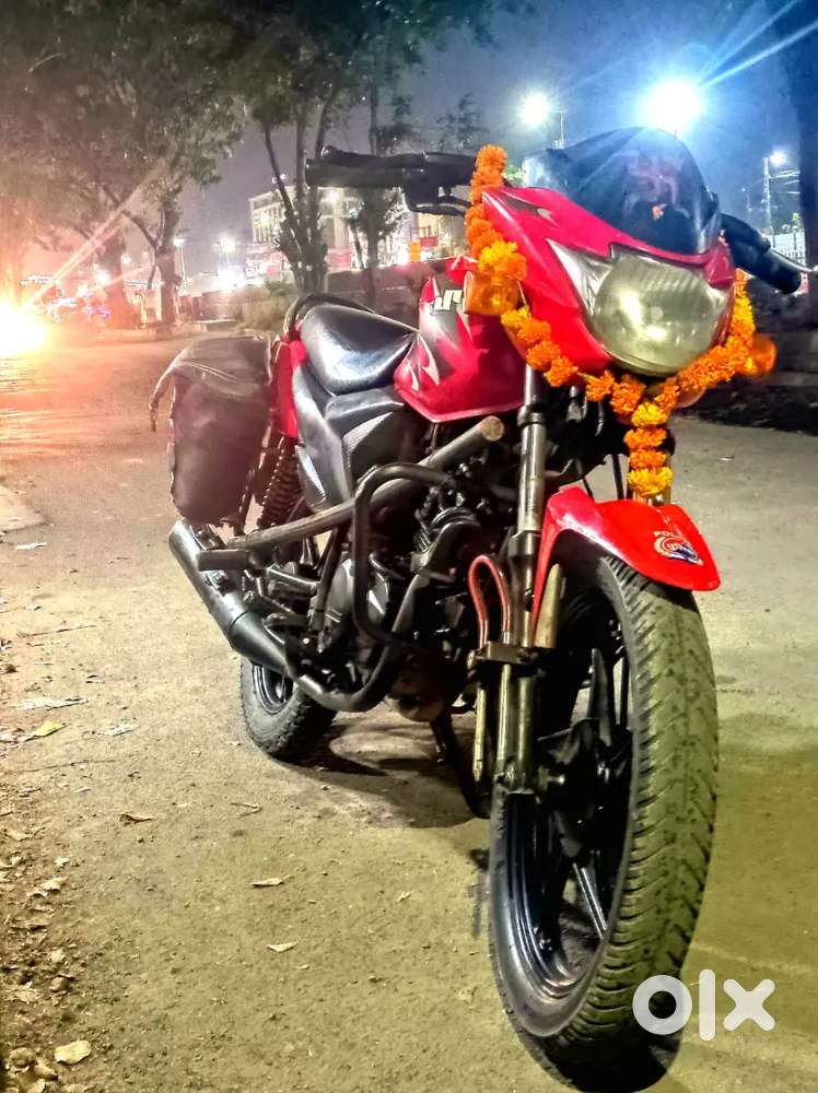 Suzuki Hayate bike 110 cc Color Red kick and self start