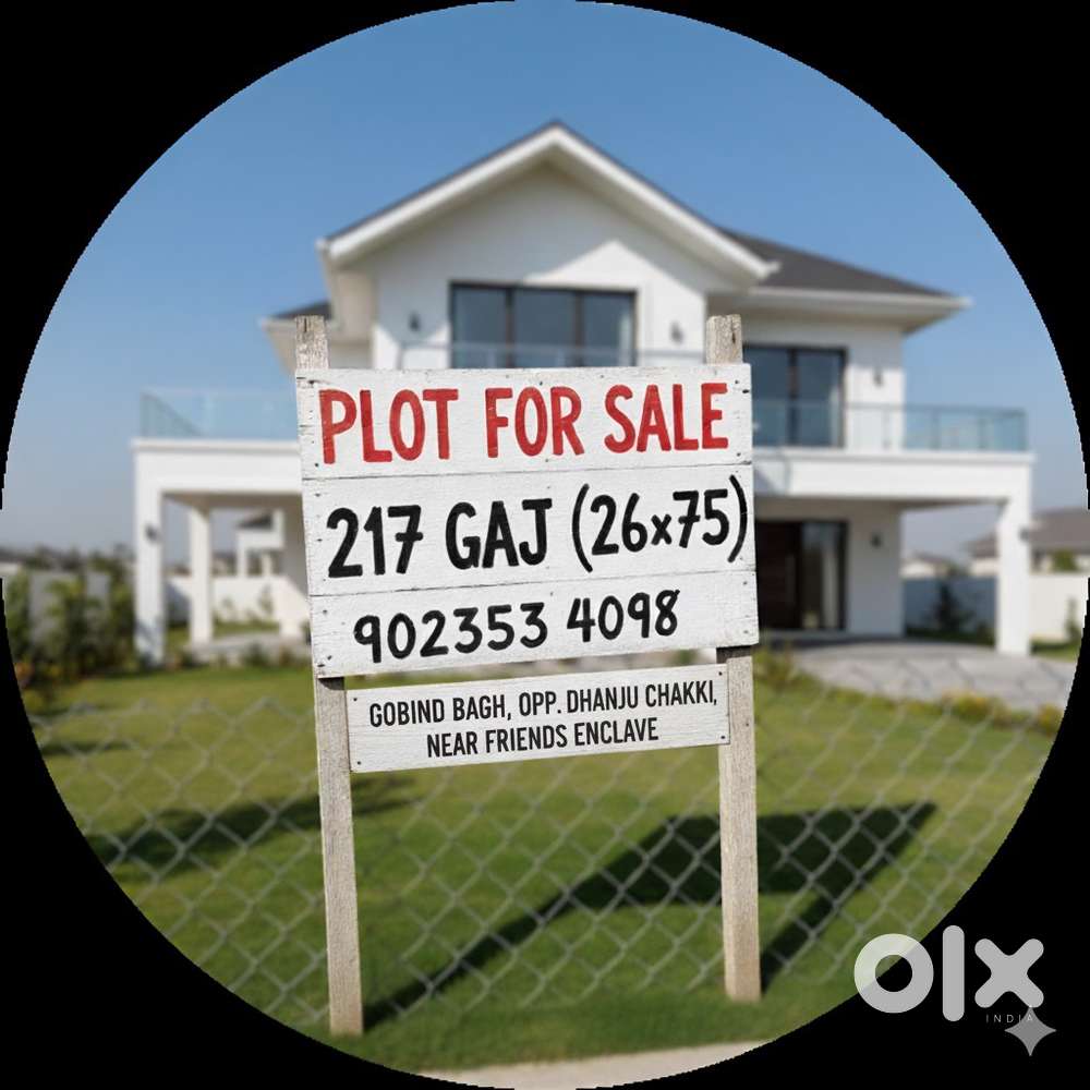Plot for sale in Govind Bagh near friends enclave