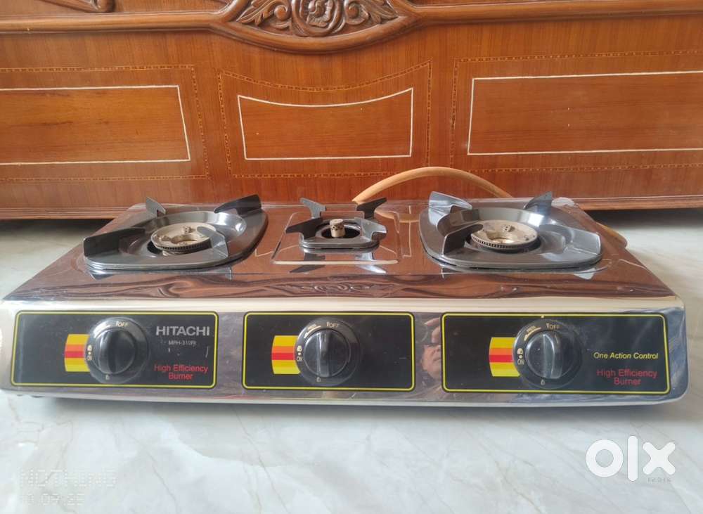 Hitachi brand 3 burner gas stove