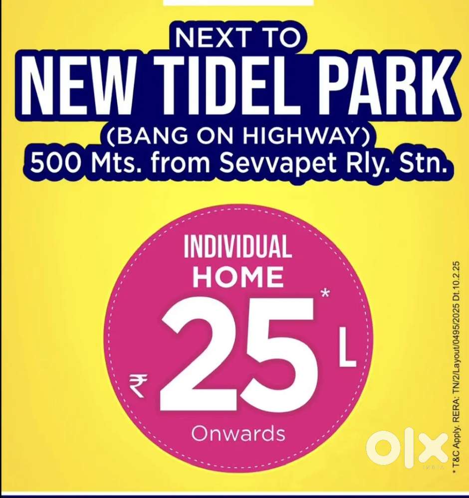 Sevvapet railway station near 2bhk ready to Occupy independent house