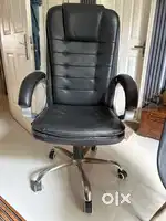 Revolving chairs black -2 nos and Tan 1 no.