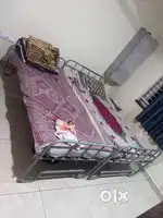 We have Iron cots one single and double cot.
