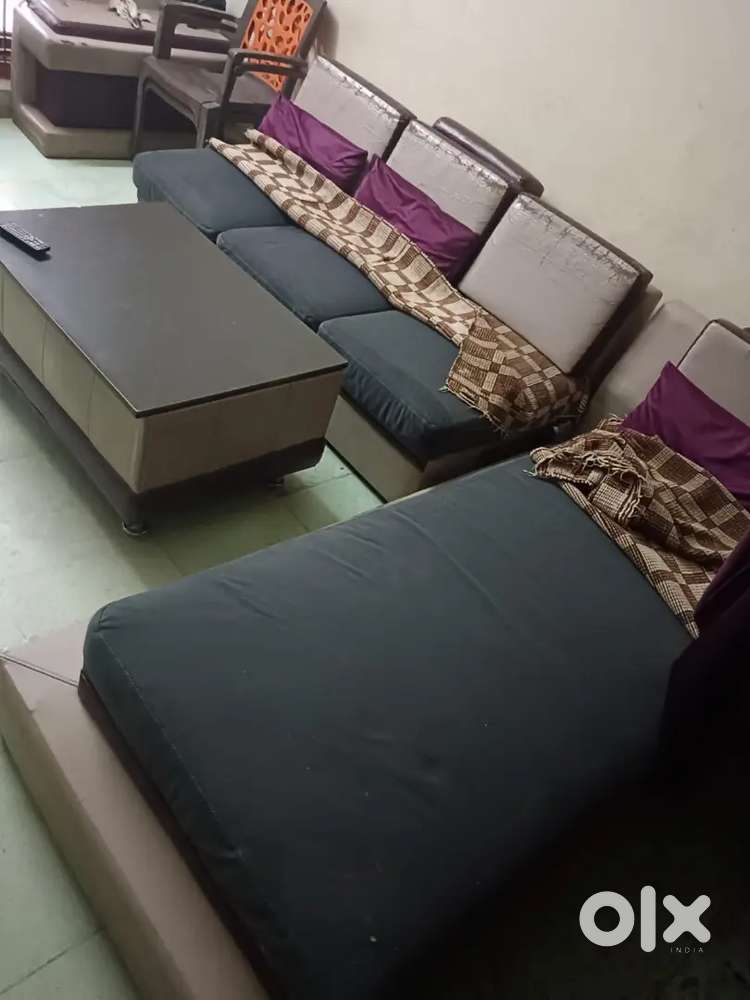 Sofa come bed with tea table