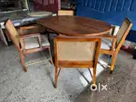 Sheesham wood Dining Table with Cane Chairs ₹34,999