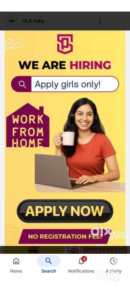 Online work from home earning calling