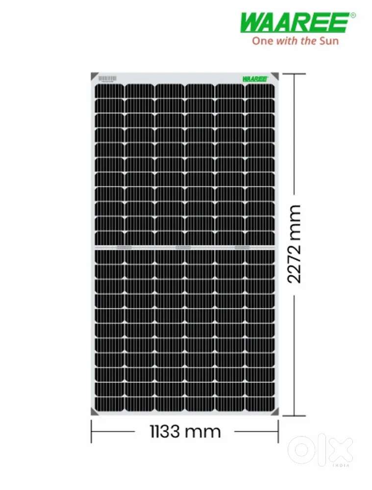 WAAREE 550 WATT BIFACIAL MONO CRISTAL