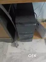 Desktop with cpu keyboard and mouse
