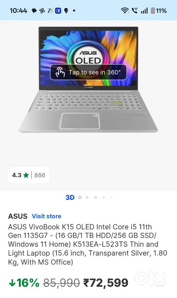 Asus laptop Oled pannel ( just 2 years old)