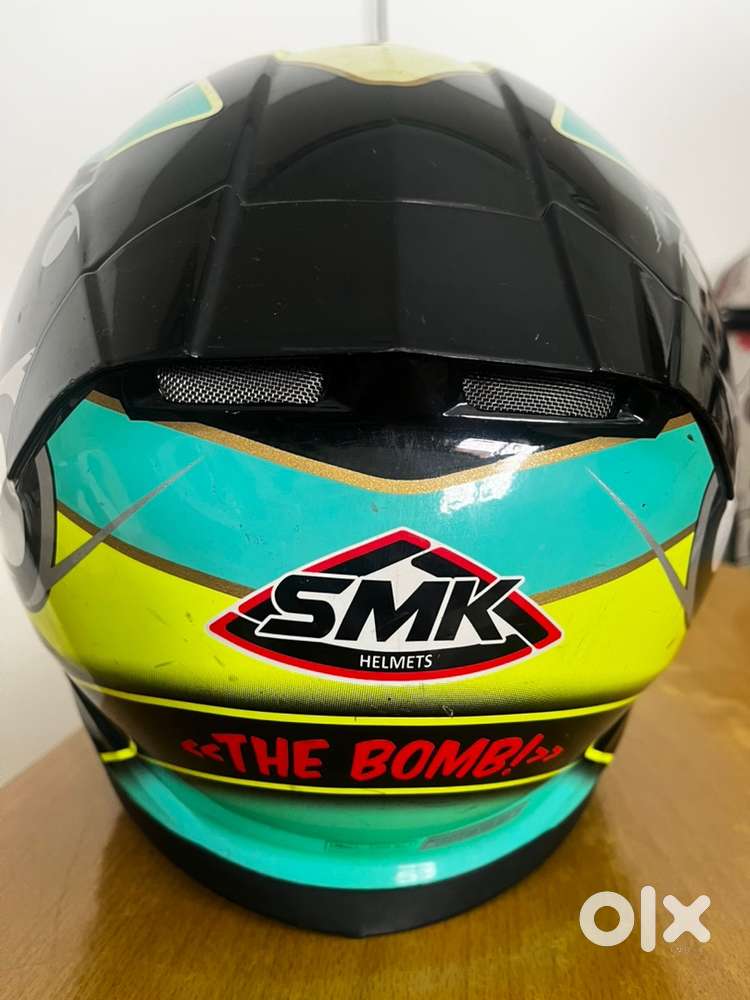 SMK Bomb Helmet with GoPro mount