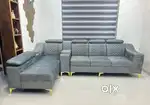 3 seater sofa with longer and comfortable headrest and designing handl