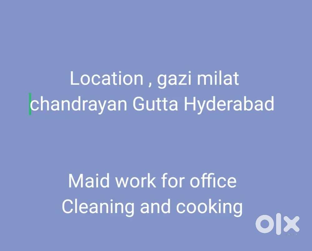 Cleaning and cooking