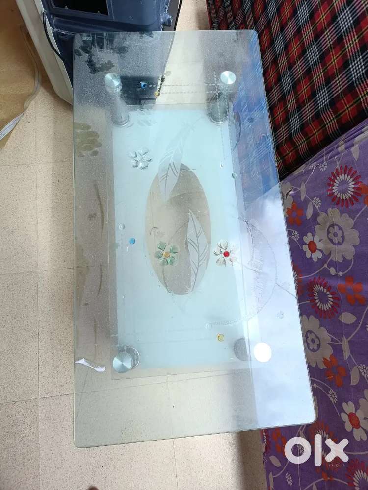 Glass centre table