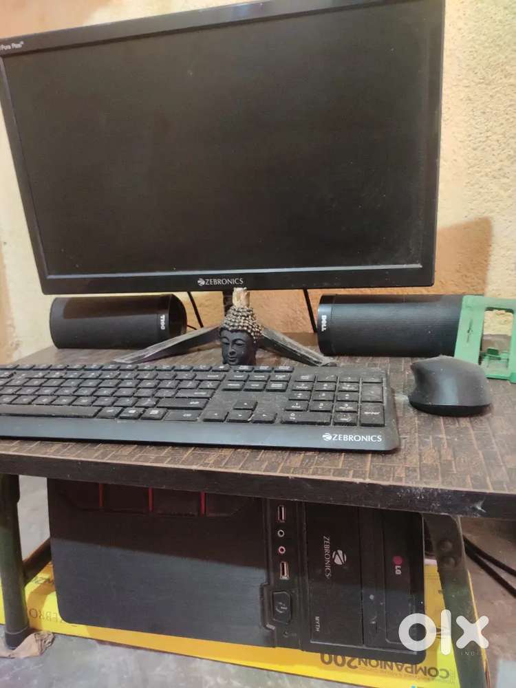 New computer with flat big display