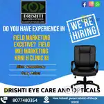 Field Marketing boy needed urgent hiring for eye clinic khurja