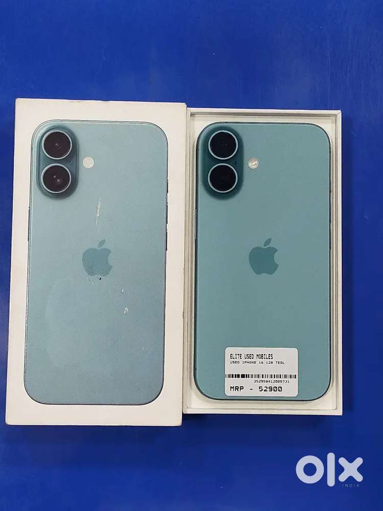 iPhone 16 128 teal Full box available warranty till 06/10/2026