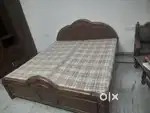 Teak wooden double Bed