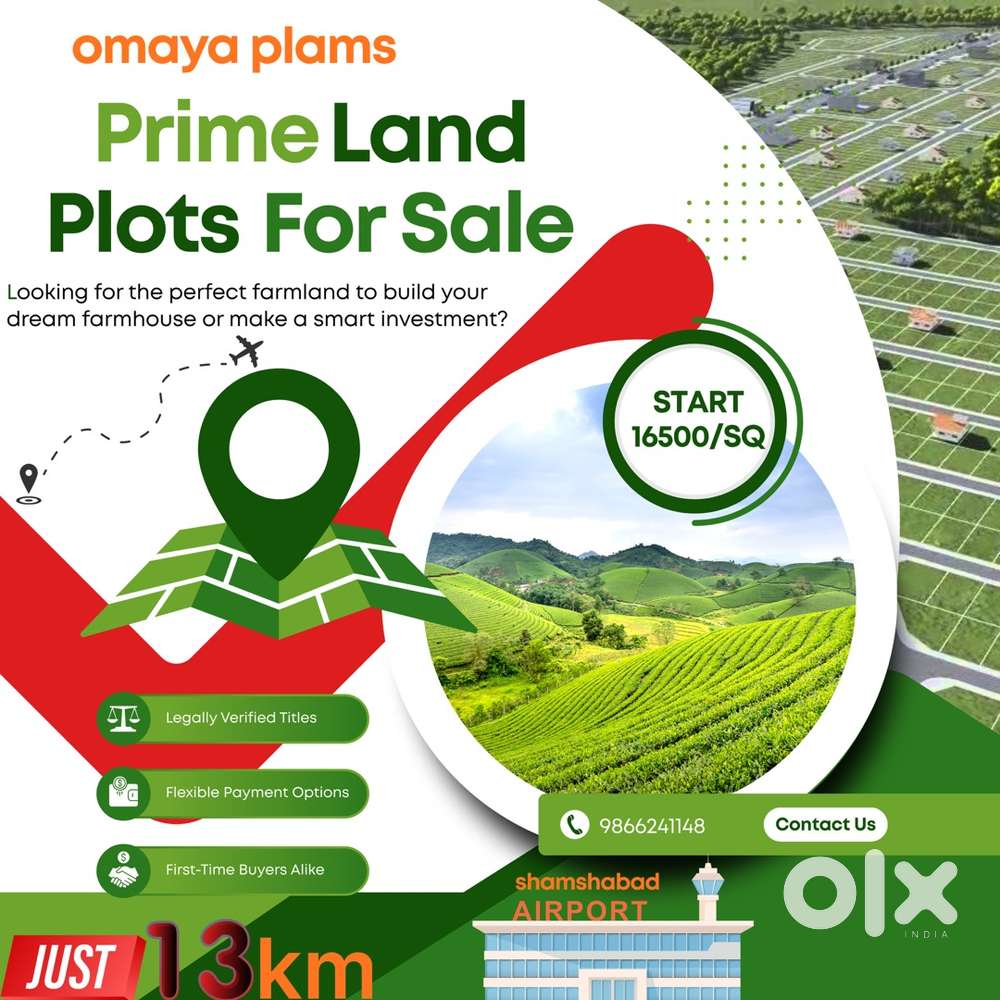 Open plot farm land for sale Commercial residential pre-launching