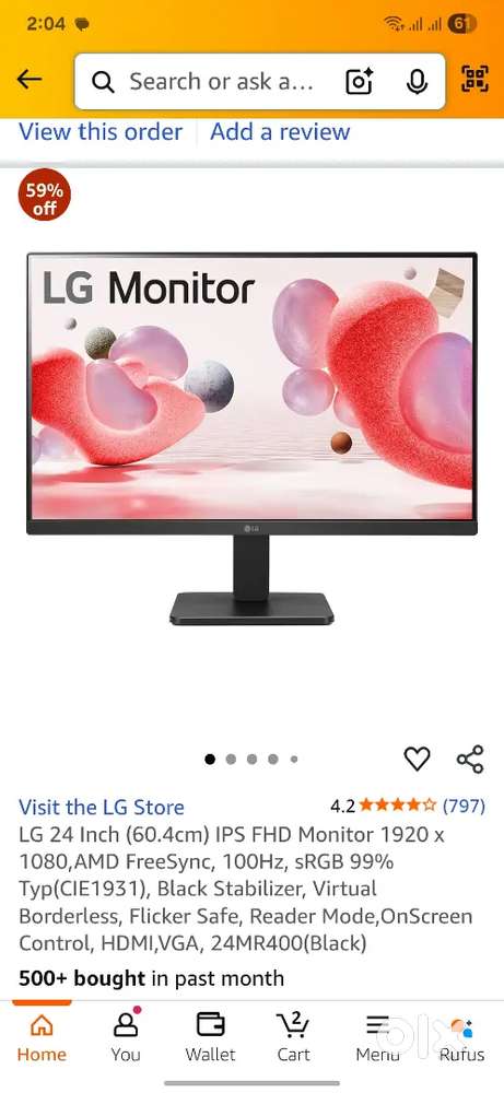 LG brand new monitor