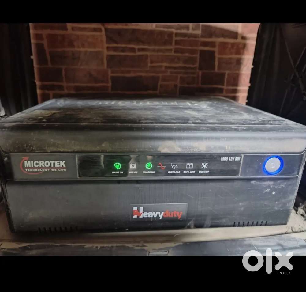 Microtek inverter with battery and trolley