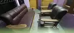 Dunlop sofa lethearette