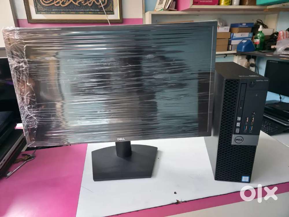 Dell core i7 6th gen
16gb ram single 
512gb nvme 24 dell Led moniter