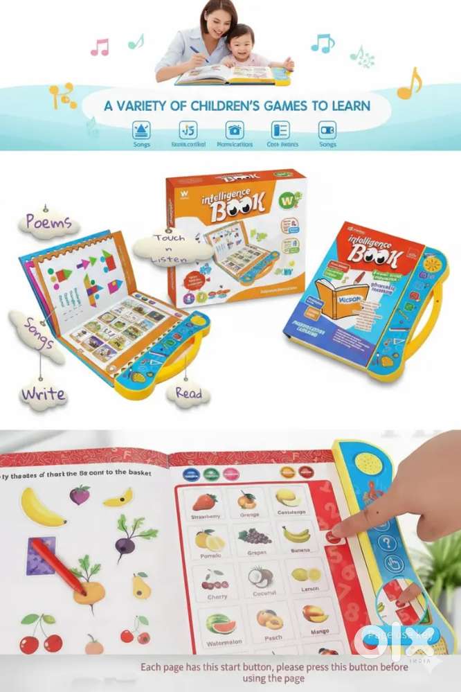AI Activities Learning Book – Magic Intelligent Talking Book for Kids