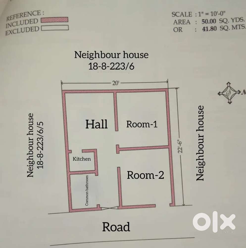 50 yards house for sale @ 24,99,900/-