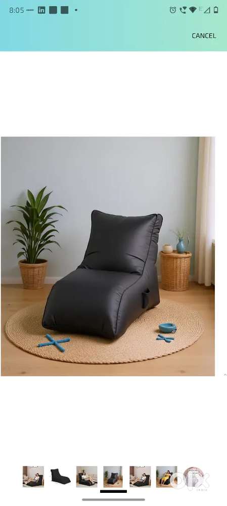 Bean bag jumbo size filled with beans
