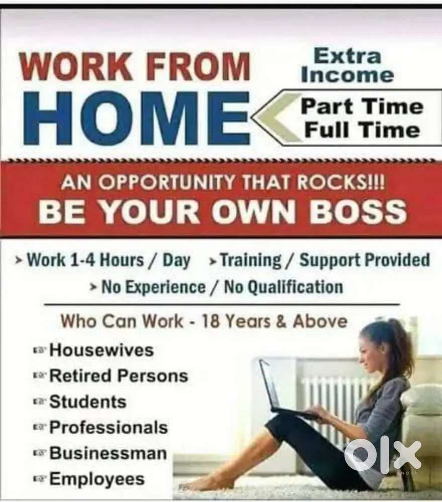 Work from home part time or full time