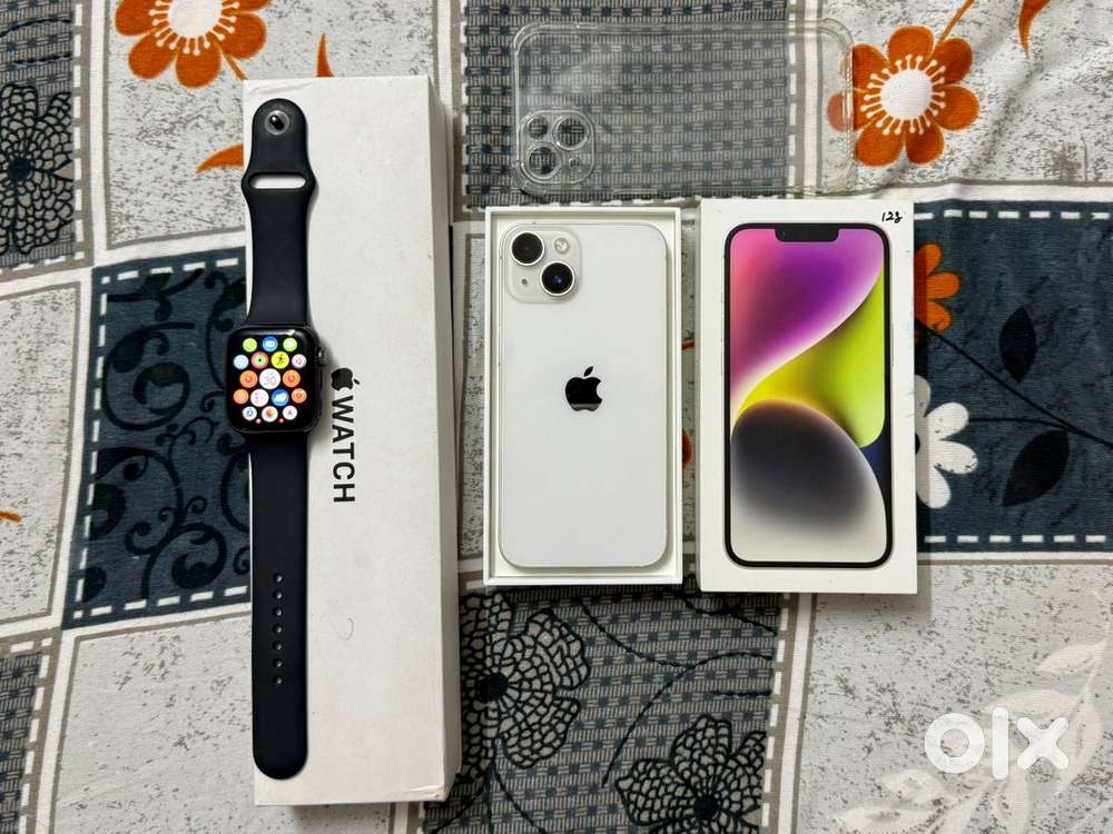 iPhone 14 128GB full kit battery health 76%