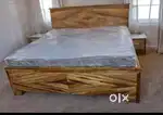 15 years guarantee pure wooden box wala bed