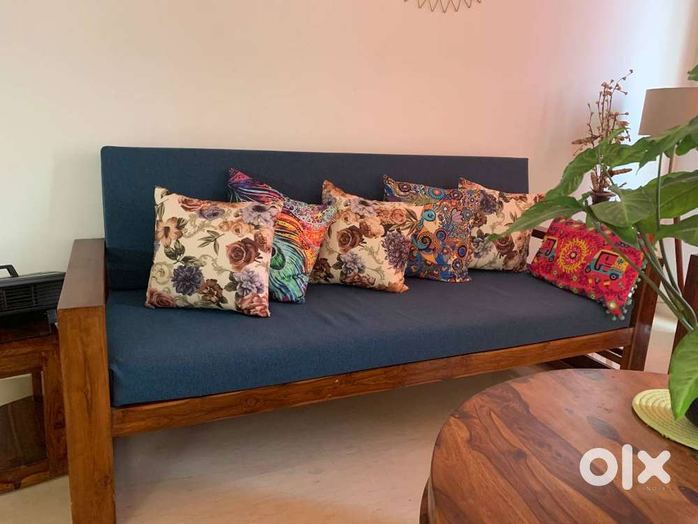 5 seater sheesham wood sofa