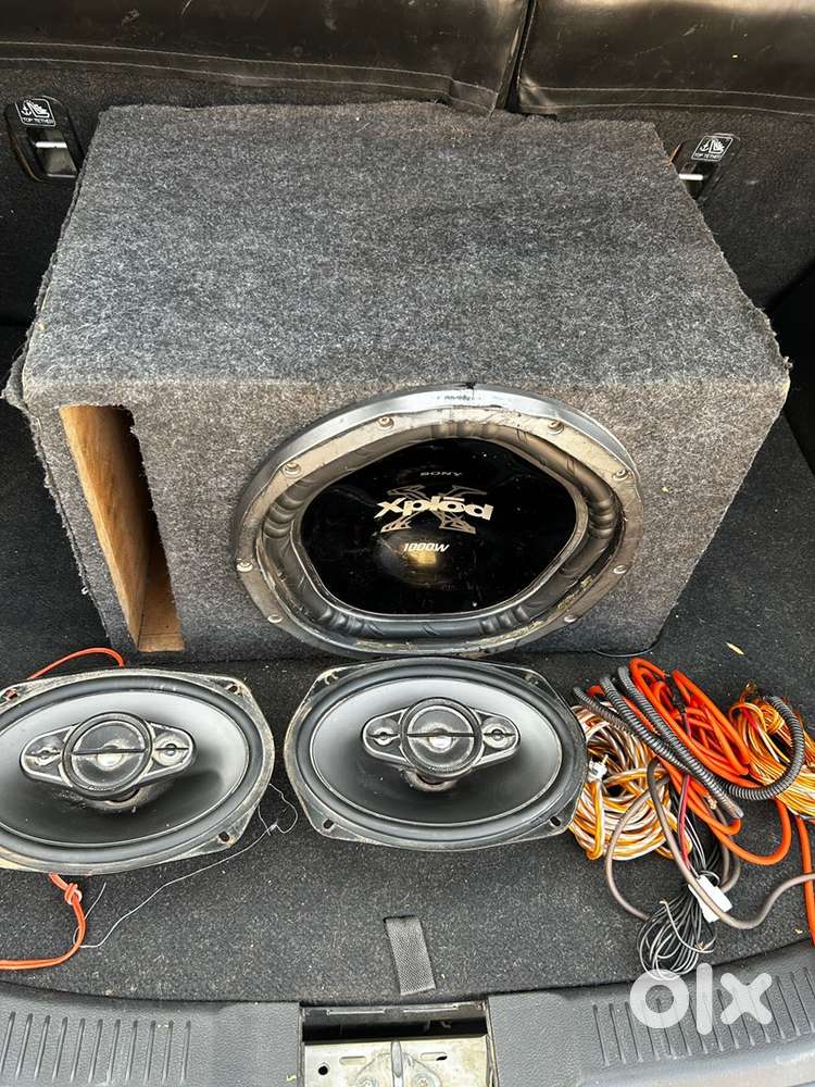 Woofer + pioneer speakers+wiring