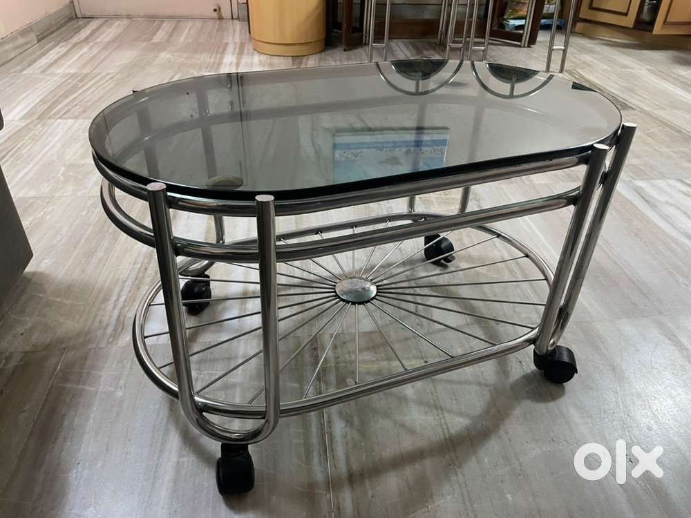 Glass Top Center Table for Living Room