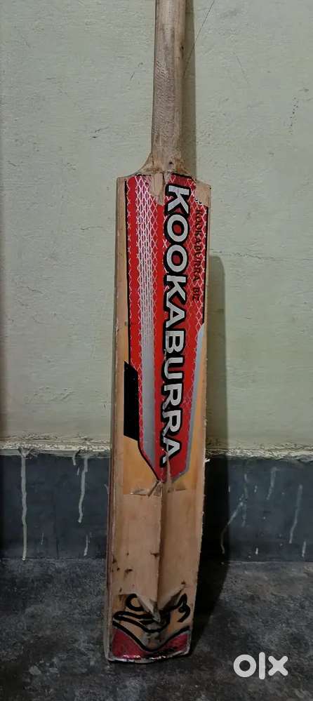 A wooden bat
