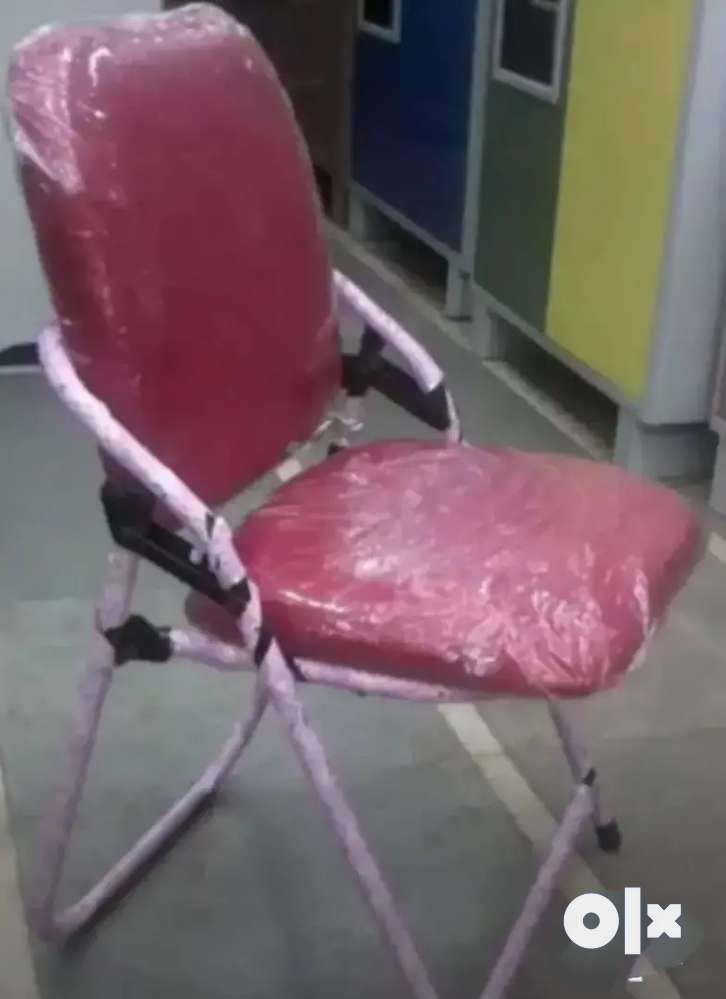 Folding Chair with seat and back cushion