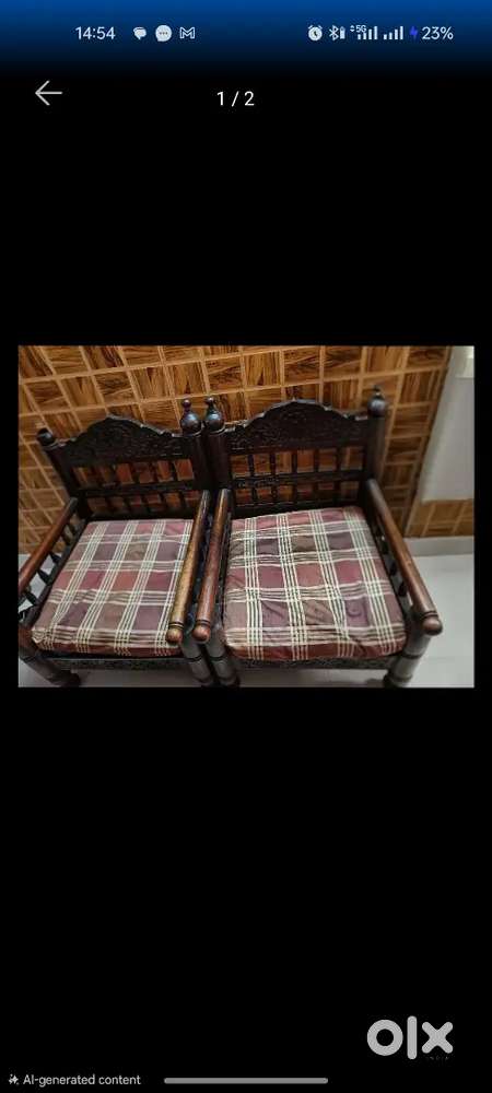 Sofa 2 chair set with table