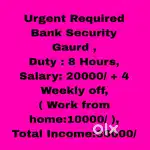 Bank Security guard jobs