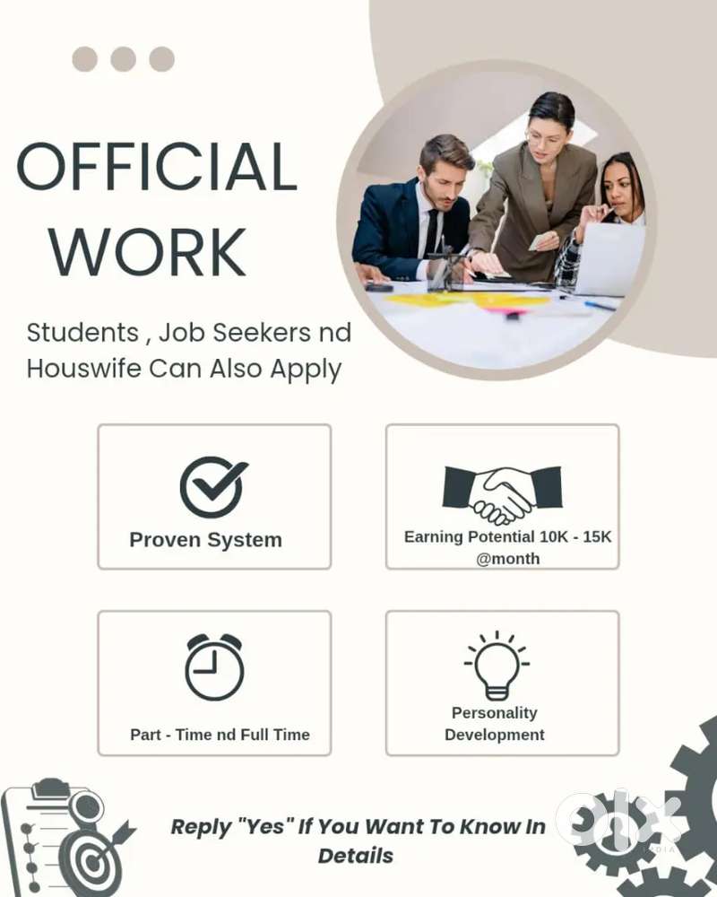 18 + Only Can Apply ( Job Seeker + Housewife + Students)