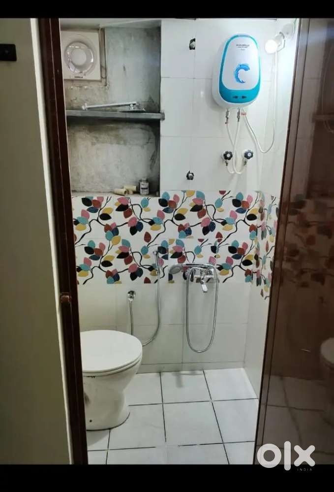 Room with Attached bathroom single person fan and  heater