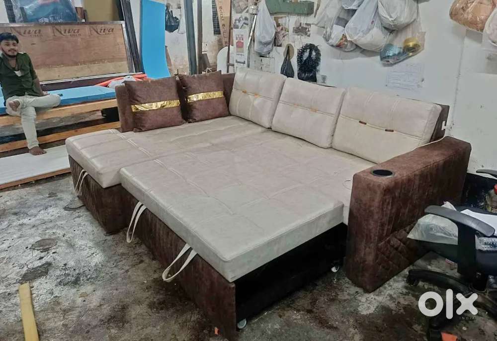 New brand l sofa cum bed and