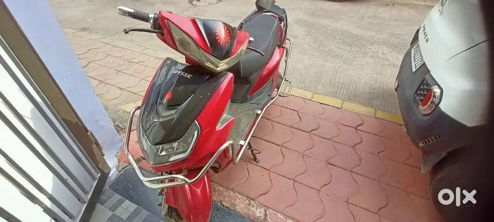 Red colour scooty