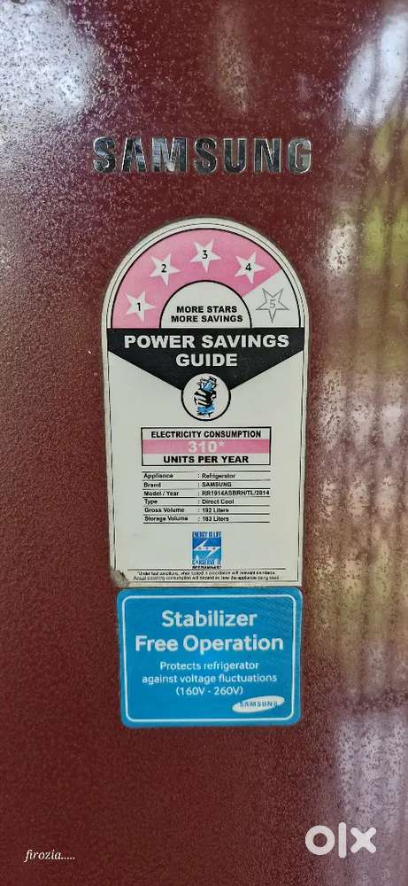 Samsung single door 185ltr Fridge