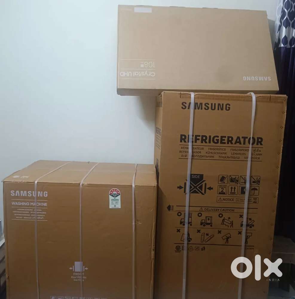 New Samsung fridge double decker,Samsung 43 inch led,Samsung washing.