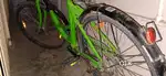 Green bicycle