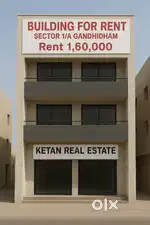 4500 Sq.Ft. Building For Rent Sector 1/A, Gandhidham Prime Location